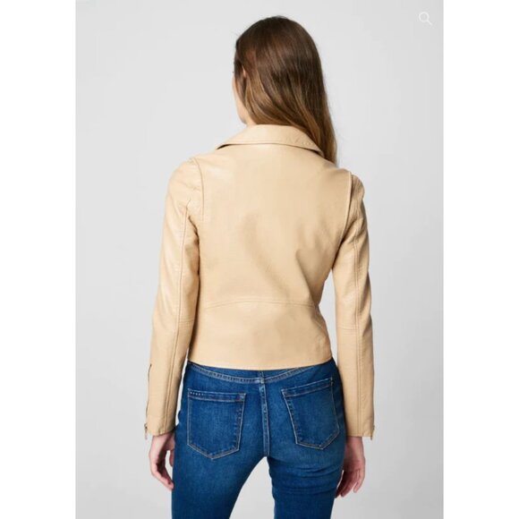 NEW NWT Blank NYC “Head to Toe” Vegan Leather Quilted Moto Jacket XS - Picture 3 of 16